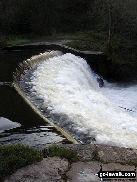 Walk d206 Monsal Dale and Ashford in the Water from Bakewell - Monsal Dale Weir