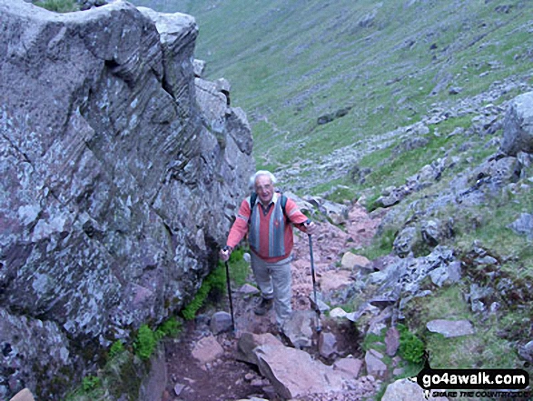 Walk c427 Helvellyn via Striding Edge from Patterdale - En-route to Rossett Pike from Great Langdale