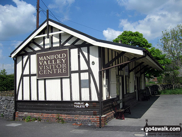 Walk s207 Reaps Moor and The Manifold Trail from Longnor - The former railway station at Hulme End - now The Manifold Valley Visitor Centre