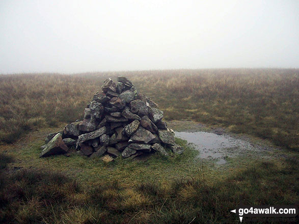 Walk c284 Great Sca Fell and High Pike from Fell Side - Great Sca Fell summit cairn