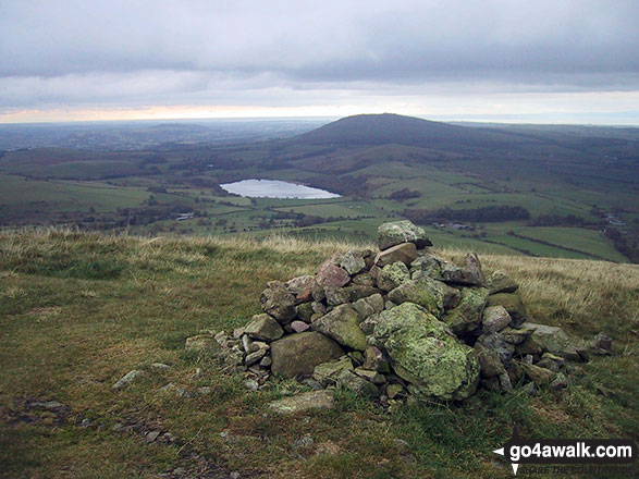 Walk c284 Great Sca Fell and High Pike from Fell Side - Over Water from the summit cairn on Longlands Fell