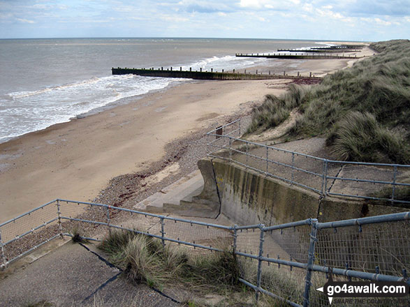 Walk nf126 South Wood from Winterton-on-Sea - Winterton Dunes National Nature Reserve