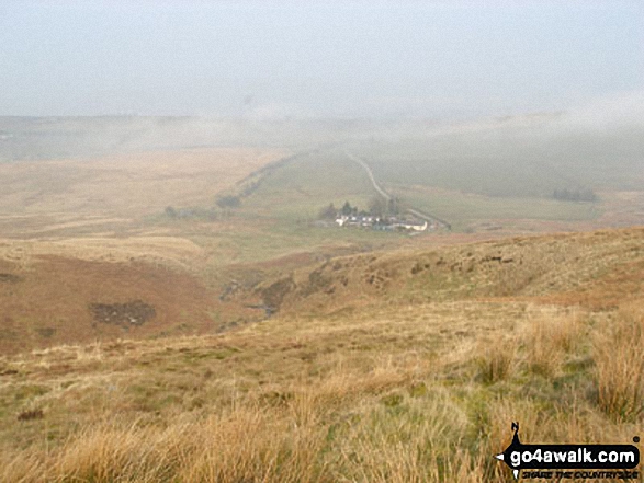 Howgill Cottages from Tindale Fells