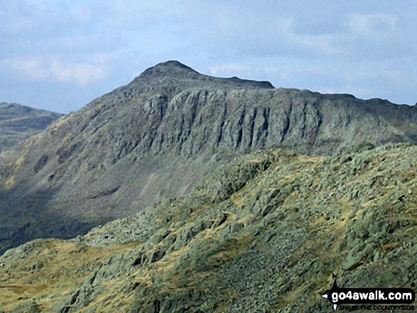 Bow Fell (Bowfell) from Shelter Crags