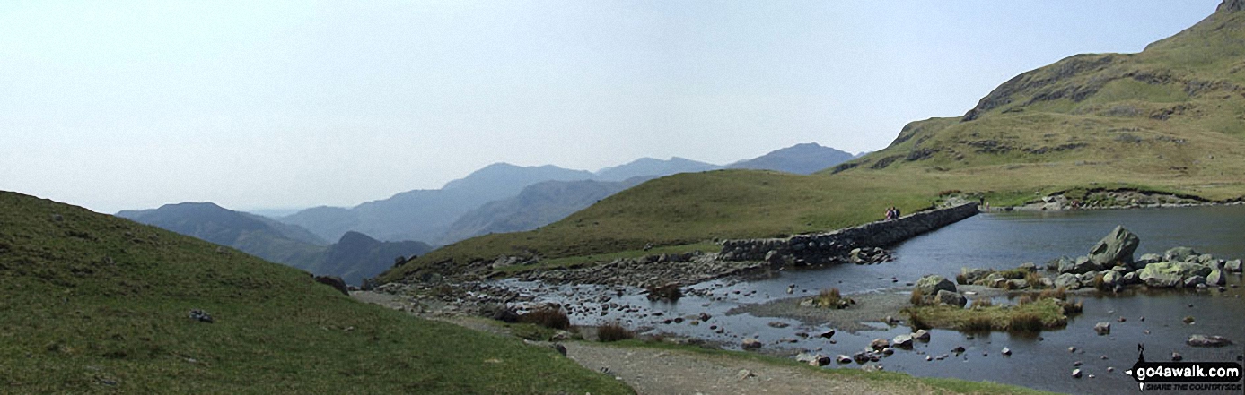 Stickle Tarn dam and outflow (The Langdale Pikes)