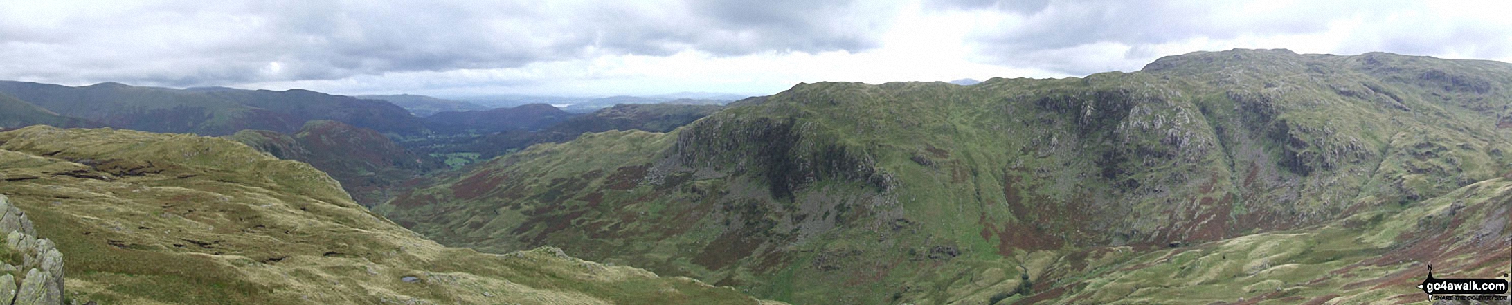 Deer Bields, Ferngill Crag and Broadstone Head from Calf Crag