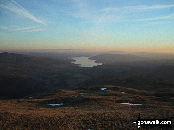 Walk c216 Stone Arthur, Great Rigg and Heron Pike from Grasmere - Windermere from Heron Pike