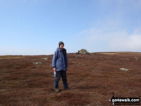 Tom on the summit of Ben Reid (Ben Tirran)