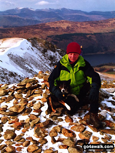 Me and 'Kep' on Lower Man (Helvellyn) in The Lake District Cumbria England