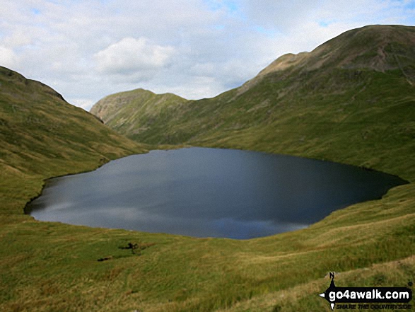 Grisedale Tarn with St Sunday Crag (centre left) and Fairfield (right)