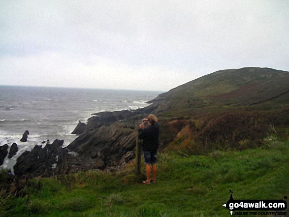 Me taking a photo from Baggy Point