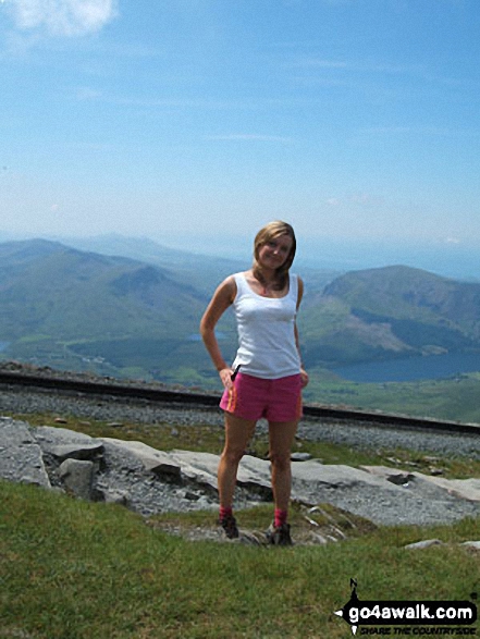 Me on Snowdon in Snowdonia Gwynedd Wales