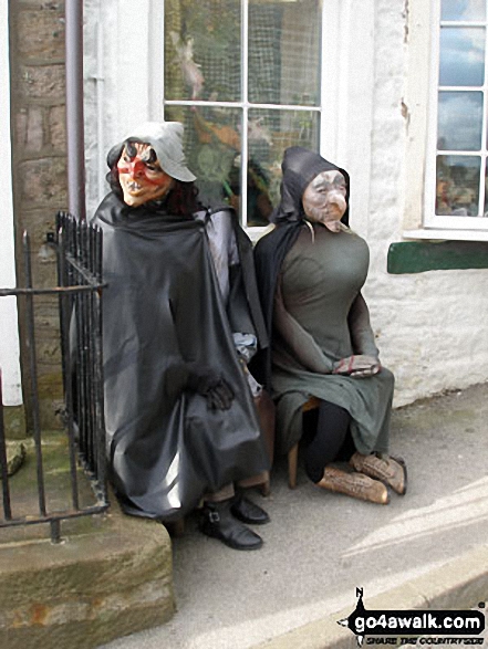 The famous Pendle Witches in Newchurch in Pendle church