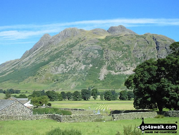 The Langdale Pikes from Great Langdale