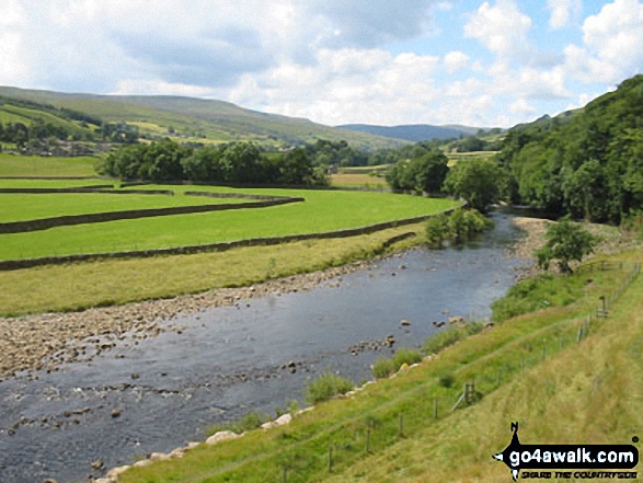 The River Swale with Muker beyond