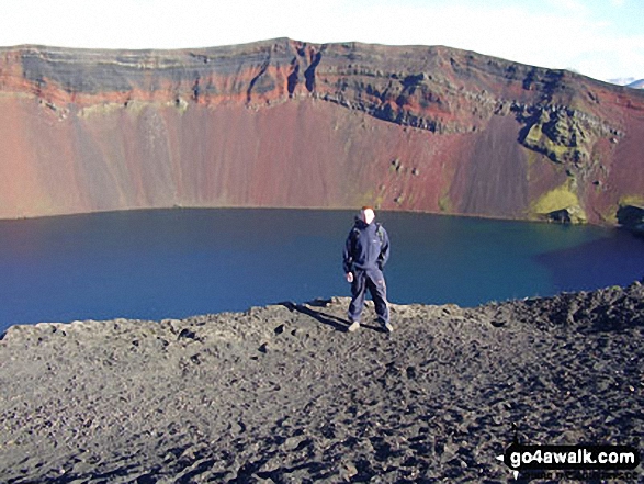 Will at Lake Ljotipollur which lies within the Caldera of an extinct volcano