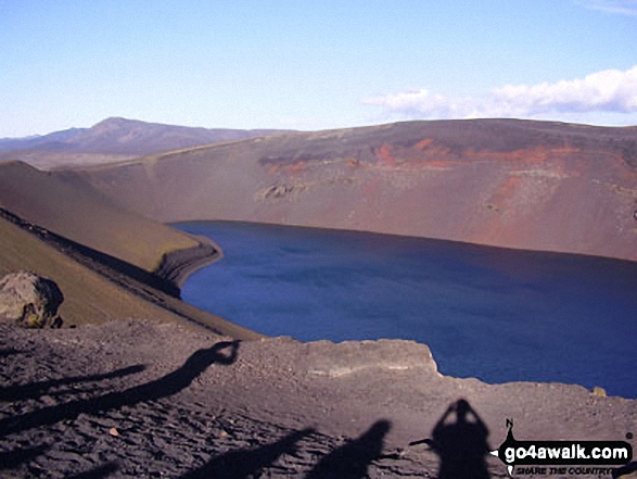 Lake Ljotipollur lying within the Caldera of an extinct volcano