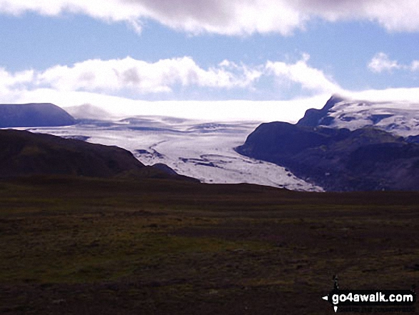 Glacier off Myrdalsjokull the main Ice cap