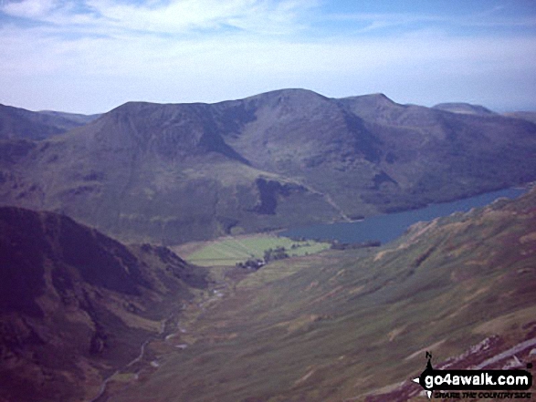 Walk c142 Robinson and Dale Head from Little Town - High Crag, High Stile, Red Pike and Buttermere from Hindscarth Edge