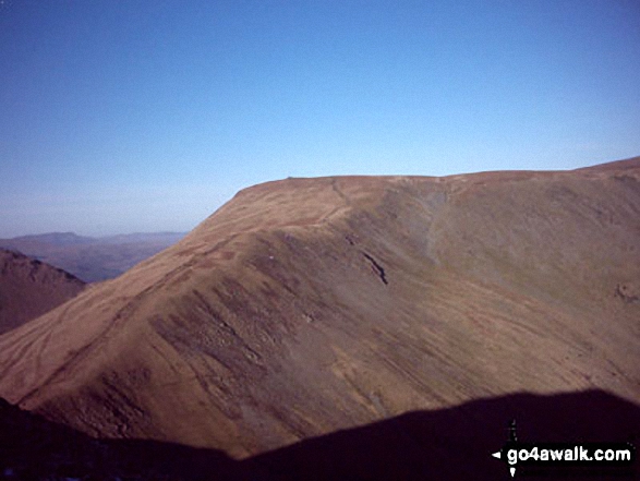 Walk c257 The Kentmere Skyline from Kentmere - Thornthwaite Crag from below Froswick