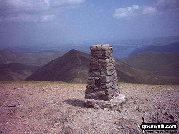 The summit of Helvellyn , the highest point in The Eastern Fells area of The Lake District Photo: William Ringwood