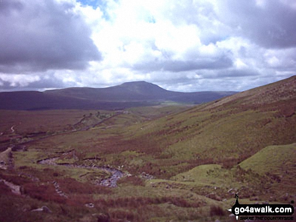 Walk ny101 The Yorkshire Three Peaks from Horton in Ribblesdale - The Yorkshire Three Peaks Challenge - Pen-y-ghent from Whernside