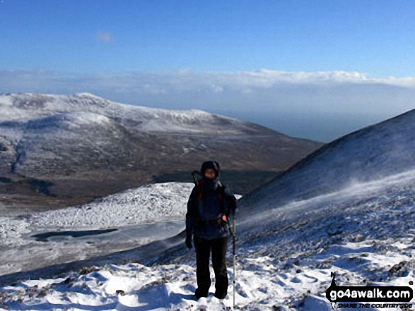 On Slieve Donard (Sliabh Donairt) in the snow