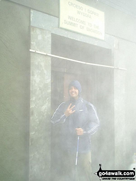 Me - in gangsta pose! on Snowdon in Snowdonia Gwynedd Wales