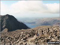 The summit of Scafell Pike, England's Highest Mountain