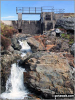 Allt Riobain Dam on the way to Sgiath Chuil