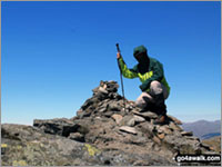 Mike Walker on the summit of Beinn Chabhair