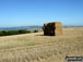 Hay Bale Stack on The South Downs Way where it crosses Steyning Round Hill