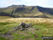 Bannerdale Crags (mid-ground) and Blencathra (or Saddleback) from Souther Fell