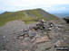 Atkinson Pike and the top of Sharp Edge from Hallsfell Top summit cairn, Blencathra or Saddleback