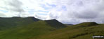 Corn Du, Pen y Fan, Cribyn and Fan y Big from Craig Cwareli