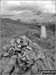 Great Stickle (Dunnerdale Fells) summit cairn and trig point