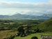 Burney Farm and a distant view of the northernmost Southern Fells from between Caw (centre) and Walna Scar (right) from Burney (Great Burney)