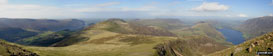 *Ennerdale Water (left), Starling Dodd and Great Borne, Loweswater (right of centre), Mellbreak and Crummock Water (right) from Red Pike (Buttermere)