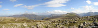 *Grasmoor (left of centre) and Red Pike (Buttermere) (right of centre) from Great Borne