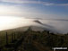 Mam Tor, and Back Tor (Hollins Cross) from Lose Hill (Ward's Piece) Tree on Back Tor (Hollins Cross) from Hollins Cross during a winter temperature inversion