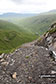 Track on the eastern flank of Beinn Bhuidhe (Glen Fyne) heading down into Glen Fyne