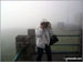 My wife Patricia at the top of Snaefell