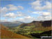 Keswick and The Skiddaw Masiff (distance) and Cat Bells (Catbells) (right) from Blea Crags