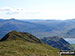 Looking down over Whiteless Pike and Rannerdale Knotts to Crummock Water from Wandope