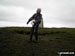 On the summit of a very windy Pendle Hill (Beacon or Big End)