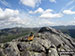 The tiny cairn on the summit of Slight Side