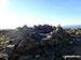 The stone shelter on the summit of Great Borne