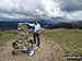 Me beside the trig point on the summit of Ling Fell (Wythop)