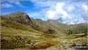 Great Knott, Crinkle Crags (South Top), Crinkle Crags (Long Top), Shelter Crags and Bow Fell from Browney Gill