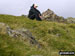 Me beside a very wet Silver How Summit cairn